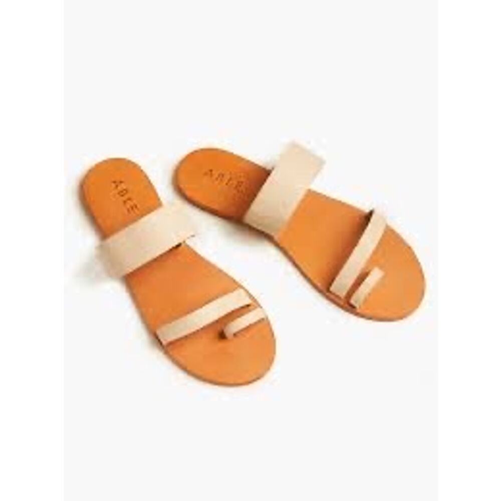 Able Margarete Slide Sandals In Bone